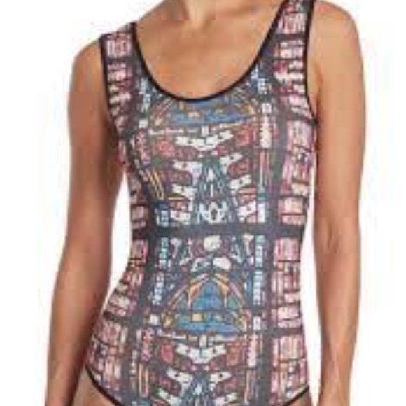 Just One Printed Scoop Bodysuit....MSRP $72 - Picture 1 of 4